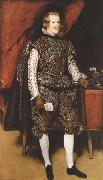 Diego Velazquez Portrait of Philip IV of Spain in Brown and Silver (mk08) oil on canvas